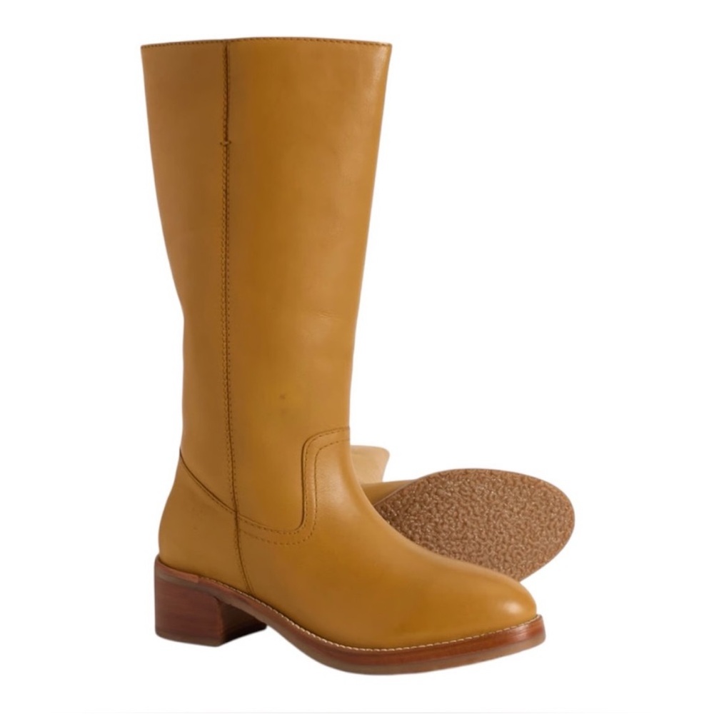 NEW. Frye Camryn Leather Boots Banana - Picture 3 of 14